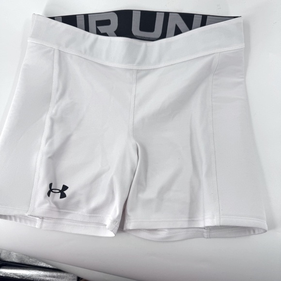 Under Armour White Compression Athletic Shorts - Picture 2 of 6